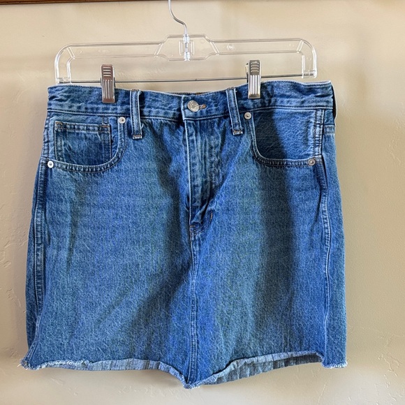 Madewell Blue Denim A-Line Skirt - Picture 1 of 6